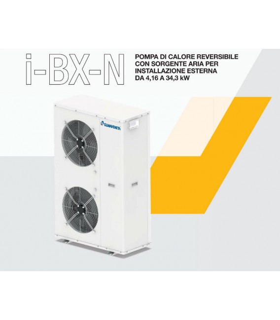 Chiller in pompa di calore inverter Climaveneta I-BX-N monofase incluso primo avviamento